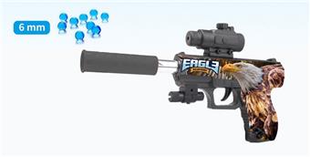 Eagle Inflatable Water Bullet Gun with Infrared and One Pack of Bubble Water Bullets, Two Mixed Models   ITEM NO.： W063741
