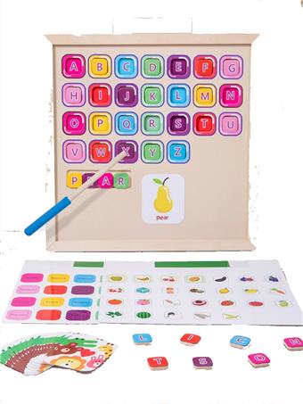 Magnetic letter pairing board   ITEM NO.： W044008
