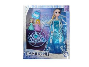 11.5-inch solid 9-joint Frozen with children, handbag, crown, and scepter accessories   ITEM NO.： W055537