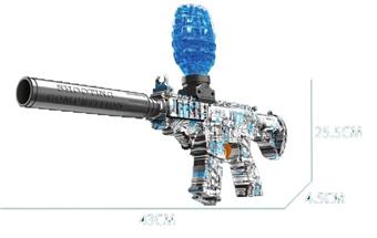 Supply Mini M416 Water Transfer Printing Water Bullet Gun Electric Water Bullet Gun Simulation Crystal Pinball Shooting Toy Gun   ITEM NO.： W064653