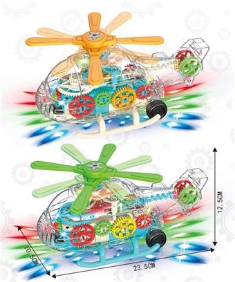 Electric universal gear airplane, lighting+music (GCC)   ITEM NO.： W054281