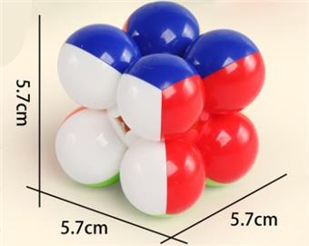 Second order sphere solid color Rubik's Cube high-frequency (three mixed models)   ITEM NO.： W042647