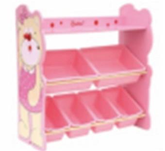 Cherry Bear Toy Rack - Pink   ITEM NO.： W043660