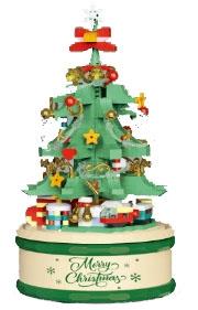 Light green Christmas tree music box, lighting version, 683PCS, low-priced impulse version   ITEM NO.： W044634