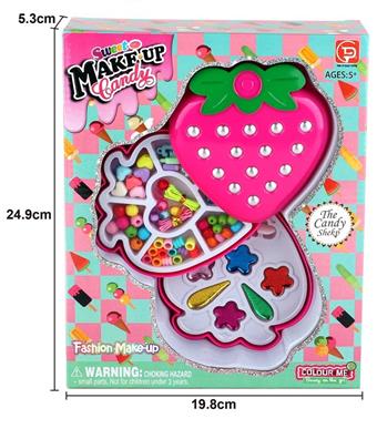 Factory version strawberry two-layer bead+cosmetics   ITEM NO.： W058144