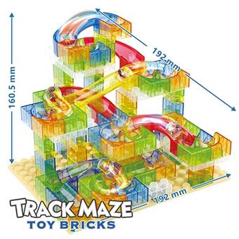 DIY puzzle track maze ball building blocks 126PCS (with 1 large base plate included as standard in the box)   ITEM NO.： W048097