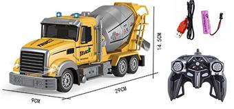 1: 24/7 remote control lighting and sound long head engineering mixer truck   ITEM NO.： W060680