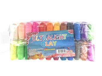 Colorful clay ultra light clay 24 color small bag   ITEM NO.： W053110