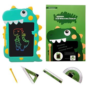 Dinosaur LCD color drawing board and writing board, one click clear+lock   ITEM NO.： W056801