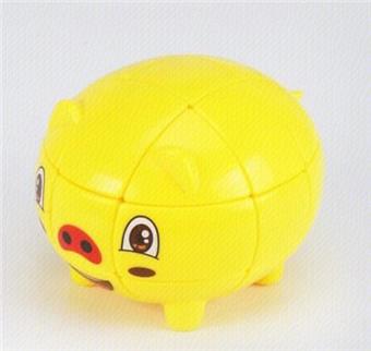 Third order Rubik's Cube Pig PVC Box   ITEM NO.： W042913