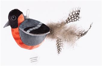 Pet toys, cat toys, plush toys called "Little Bird" series, simulation animals   ITEM NO.： W062508