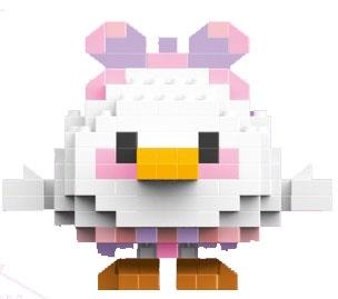 Duck 186PCS low-priced impulse model - micro particle building blocks   ITEM NO.： W044823