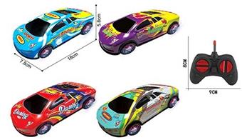 27 frequency 1:24 four-way rally car alloy remote control with lights   ITEM NO.： W060812