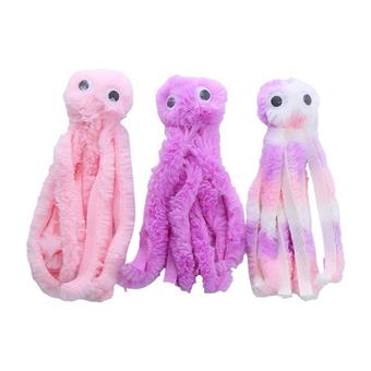 Pet toy plush octopus   ITEM NO.： W062555