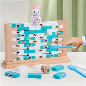 Little rabbit pushing bricks   ITEM NO.： W044018