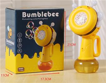 Bee Bubble Machine/Yellow and White   ITEM NO.： W055749