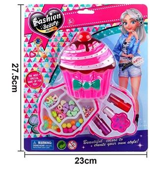 Factory version cake with two layers of beads and cosmetics   ITEM NO.： W058434