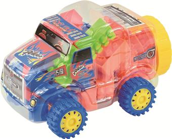 Mini tractor multi-color mixed weighing 90 grams (approximately 100 pieces)   ITEM NO.： W045382