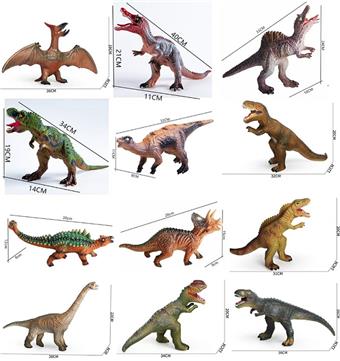 Simulated Dinosaur # 12 Mixed Pack (optional single or multiple mixed packs)   ITEM NO.： W050131