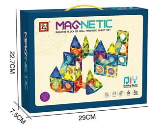 Piggy Magnetic Ball Track Building Blocks (40PCS)   ITEM NO.： W046459
