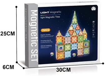 7.5CM Star Diamond Magnetic Film Lighting Theme 75P   ITEM NO.： W046692