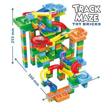 DIY puzzle track maze ball building blocks 328PCS   ITEM NO.： W048112
