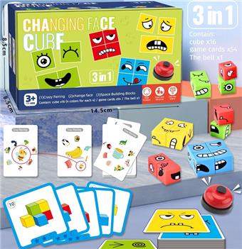 Three in One Face Changing Magic Cube   ITEM NO.： W062124