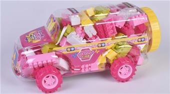 Girl Series - Colonel Car Puzzle Building Blocks   ITEM NO.： W045321