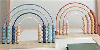 Rainbow abacus stand   ITEM NO.： W043973