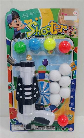 Ping Pong Silent Elastic Velvet Gun Fun Cat Toy   ITEM NO.： W057979