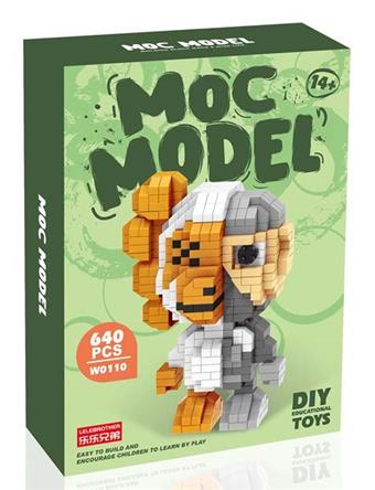 Trendy KAWS Monkey White Anatomy 640pcs   ITEM NO.： W046172
