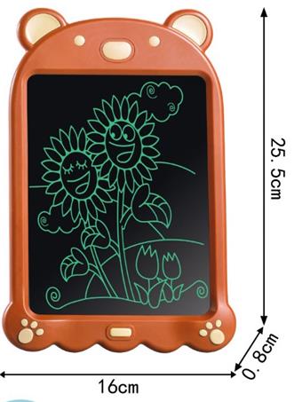 LCD Writing Pad Color Bear 8.5-inch (Comes with battery and screwdriver)   ITEM NO.： W056594