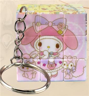 3.5CM Melody Cube with Keychain   ITEM NO.： W048146