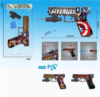 League of Legends Inflatable Water Bullet Gun with Infrared, Comes with One Pack of Water Bullets, Three Mixed Models   ITEM NO.： W063785