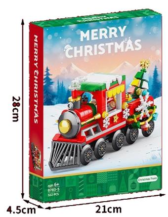 Building blocks Christmas train 322PCS   ITEM NO.： W044800