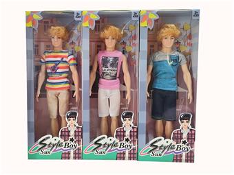 New 11.5-inch live action fashion men's Barbie 3 mixed styles   ITEM NO.： W055456