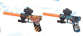 Tiger Snake Graffiti Inflatable Water Bullet Gun (7-8mm) with Infrared, Mixed Color   ITEM NO.： W063724