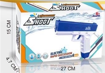 Electric Glock water gun, blue/pink, mixed with 2 colors   ITEM NO.： W067663