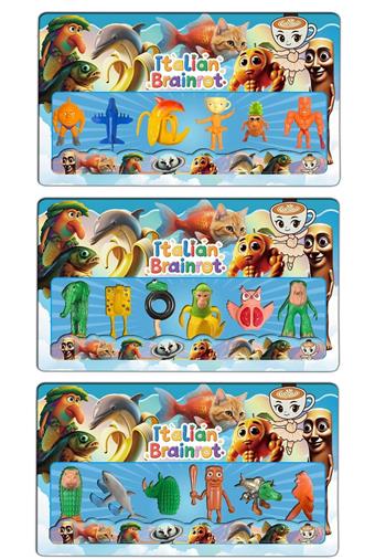 Shanhaijing wooden stick figurine 6 pieces card pack/3 styles   ITEM NO.： W055659