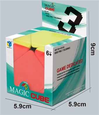 Solid color oblique turning Rubik's Cube puzzle puzzle puzzle puzzle puzzle puzzle puzzle puzzle toy for stress relief and release finger game   ITEM NO.： W042932