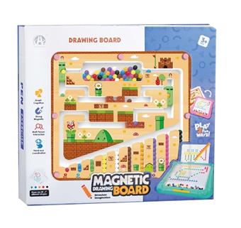 Magnetic double-sided maze pen drawing board   ITEM NO.： W046628
