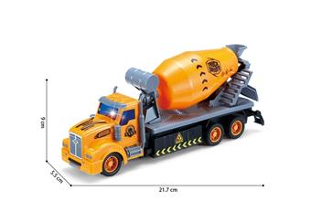 1: 48 four-way light remote control long head mixing engineering truck   ITEM NO.： W060565