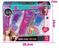 Beautiful hair dye set, children's home play puzzle toys, girls' hair styling, makeup, cosmetics   ITEM NO.： W059955