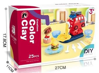 Fire bus colored clay noodle machine   ITEM NO.： W053072