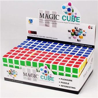(GCC) Linghuan Magic Cube 6.5CM Fourth Order (White Background) Puzzle Cube Stress Relief and Release Puzzle Toy Finger Game   ITEM NO.： W042785