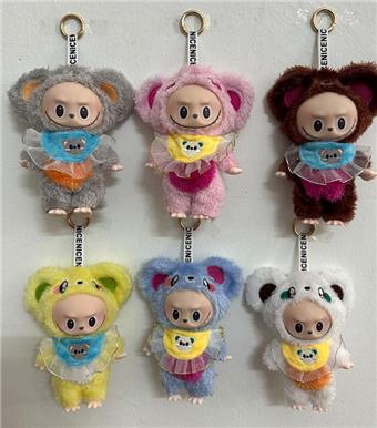 Labu hardcover animal series plush keychain pendant   ITEM NO.： W048359