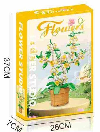 Building Blocks Osmanthus 568PCS - Flower Series   ITEM NO.： W060018