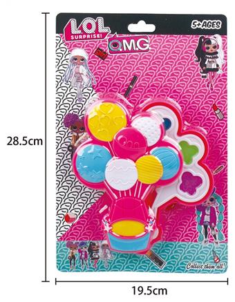 Surprise doll balloon with a layer of cosmetics   ITEM NO.： W058356