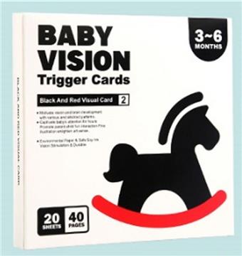 2nd order baby black and red visual card   ITEM NO.： W044055