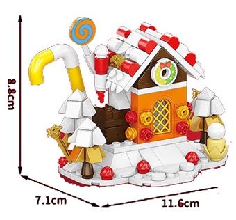 Gingerbread House 183PCS   ITEM NO.： W044781